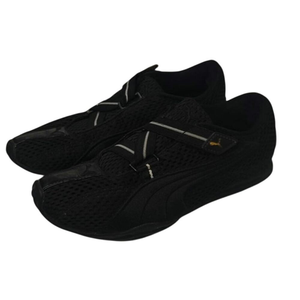 Black Puma velcro sneakers sz 8